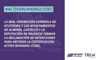 Los ayuntamientos de Almería y Castelló y la Diputación de Palencia se suman a Active Running Cities