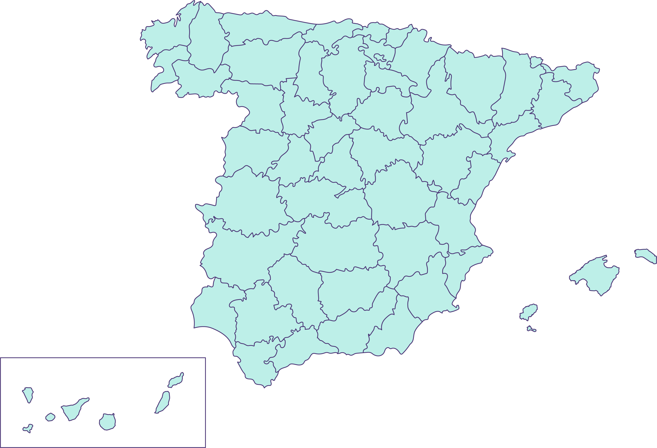 Mapa de las ciudades y territorios ARC